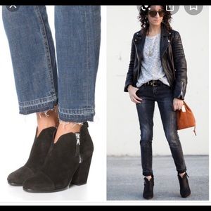 Rag and Bone Margot Black suede booties 37